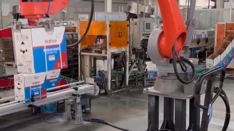 Production line robot of polyurethane foam manufacturer