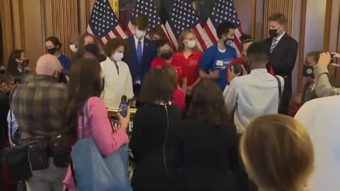 Pelosi Goes Maskless As She Hugs And Shakes Hands With EVERYONE