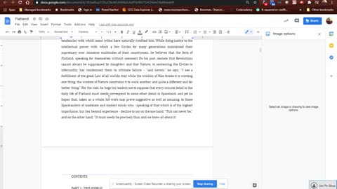 FlatLand formatting a book using Google DOCS Video 2 of 5