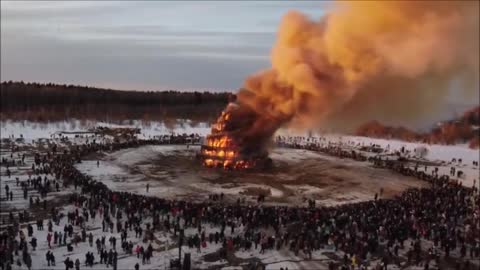 The End Of The Cabal, Babylon Has Fallen. In Russia a replica of the tower of Babel was burned