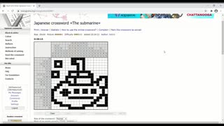 Nonograms - The submarine