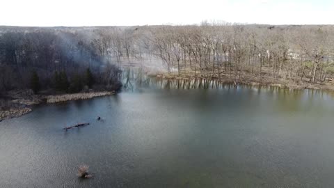 Smoke on the Water - From a Drone