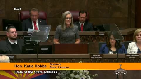 Fake Arizona Gov. Katie Hobbs vows illegal immigrants priority in college funds.