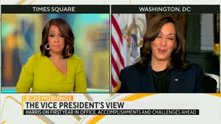 Harris LAUGHS When Confronted on Biden's Big Lie