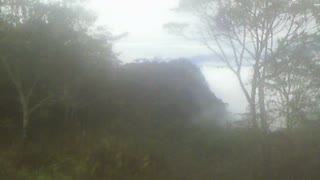 Another view of Pena Blanca Ecuador surrounded by clouds