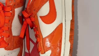 One of the latest nike dunk releases! 💥 Shop the Nike Dunk Low Cracked Orange now at 750Kicks 🤩