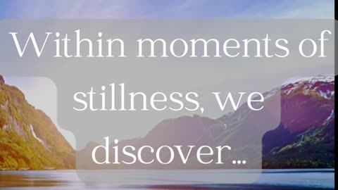Find stillness #Resilience #InnerStrength #PositiveThoughts #MotivateYourself #Empowerment