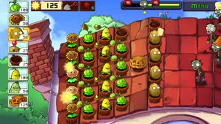 Plants vs Zombies - Roof 3