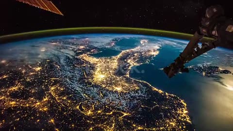 ISS Flyover France, Switzerland, Italy, Sicily. View from space