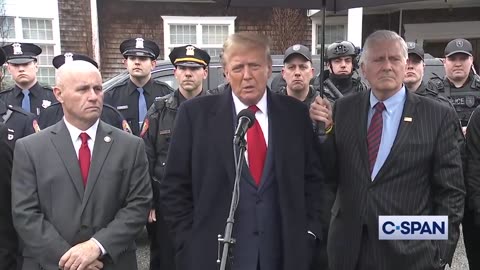 Trump at the Wake for NYPD Officer Jonathan Diller: ‘We Have to Get Back to Law and Order’