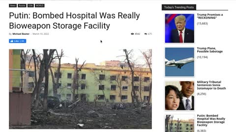 Bombed Hospital Really A Bioweapon Storage Facility