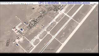 A secret base with UFOs in China "Area 51", look at Google Earth