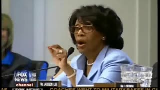 Congresswoman Maxine Waters slips the truth out- Socialize the Oil industry (2009)