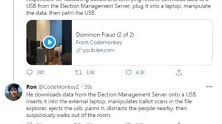 Gwinnett county election fraud video from @CodeMonkeyZ