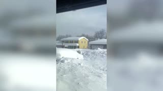 Deep snow blankets Buffalo after massive winter storm