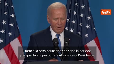 le nuove gaffe del Presidente degli Stati Uniti d’America Joseph Biden detto Joe al 75°SUMMIT DELLA NATO svolto a Washington dal 9 al 11 luglio 2024 che prima ha chiamato “Putin” Zelensky e poi ha scambiato Kamala Harris vicepresidente con Trump