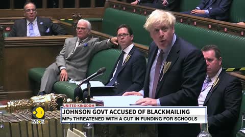 Rebel accuses UK government of blackmailing to keep boris jhonson in power