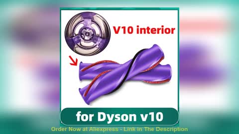 ❤️ Replacement Parts Carbon Fiber Roller Carpet Brush Bar for Dyson V10 Cordless Vacuum Cleaner