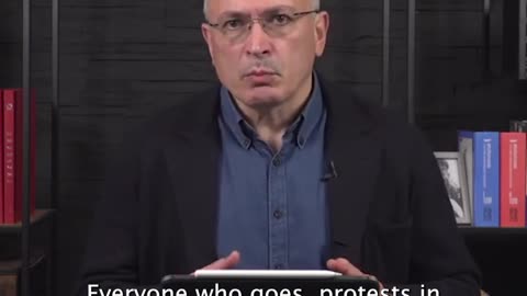 Russian opposition leader Mikhail Khodorkovsky recorded a video message to the Russians