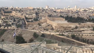 Panorama of Jerusalem from the Mount of Olives