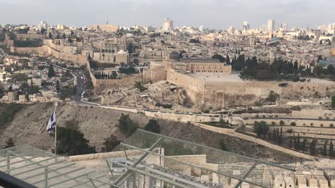 Panorama of Jerusalem from the Mount of Olives