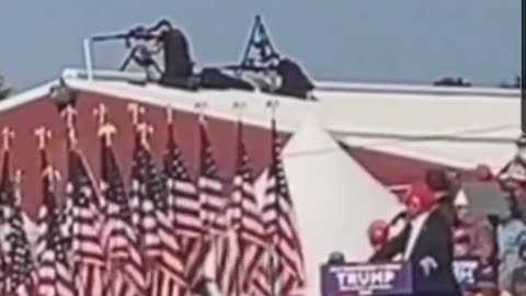 This is the moment snipers shoot down Trump gunman