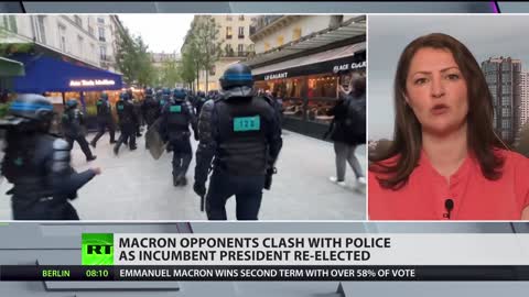 Violente proteste scoppiano in tutta la Francia mentre Macron vince le elezioni.Il presidente francese in carica Macron manterrà il suo posto per altri cinque anni mentre i suoi avversari scendono in piazza per mostrare il loro malcontento