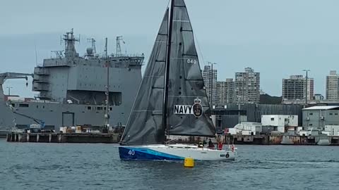 A sailing boat in Sydney