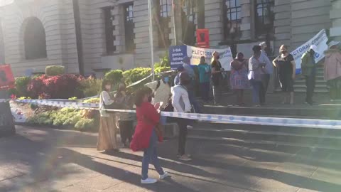 Voting station at Durban City Hall