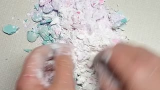 ASMR Dyed Unicorn & Flowers & Stars With Cornstarch Crush