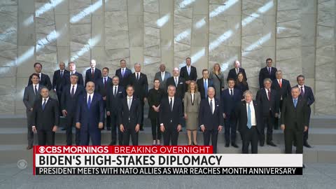 President Biden meets with world leaders in Belgium for emergency NATO summit