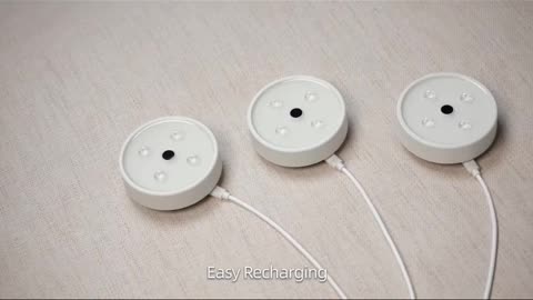 Bluetooth Magnetic Puck Rechargeable Lights