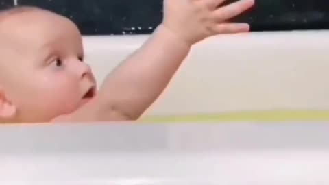 Enjoying His own Shower 🤣🤣 | Watch Baby Short Reel | How he is enjoying