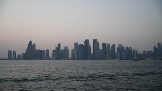 Al Dafna Towers area in Doha, Qatar, a far view