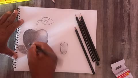 Easy Step wise drawing an apple ( MUST WATCH)