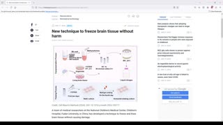 New technique to freeze brain tissue without Damage