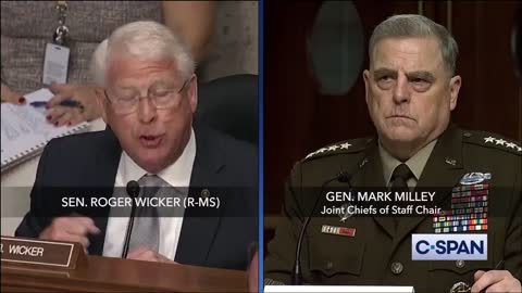 Sen. Wicker: "Our credibility has been gravely damaged, has it not, General Milley?"