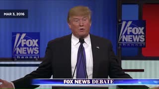 Chris Wallace asked Trump the same question in 2016 debate