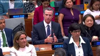 California Governor Newsom Today At The UN