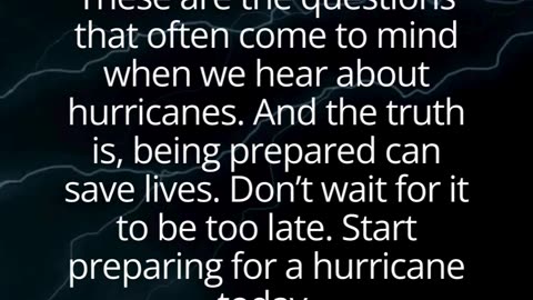 Hurricane preparedness #hurricanes #disasters