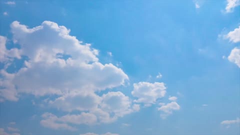 The blue sky and white clouds