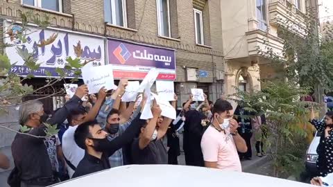 Anti-Taliban/Pakistan protests in Tehran, Iran