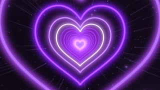 208. Bg Animation Heart Moving Background💜Purple Heart Background Heart