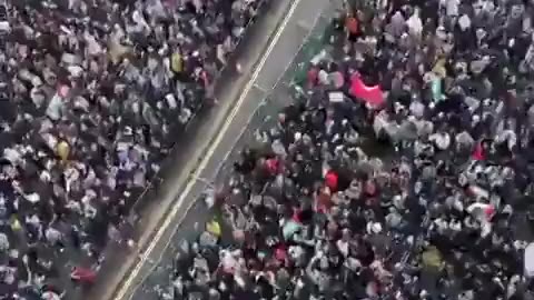 Massive pro-Palestine protest in London October 28, 2023