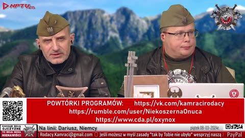 Rodacy Kamraci 🐺Zasłona dymna. Pt. 8.03.2024. Wojciech Olszański, Marcin Osadowski NPTV.pl🦎