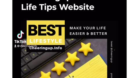 Practical life tips with CheeringupInfo