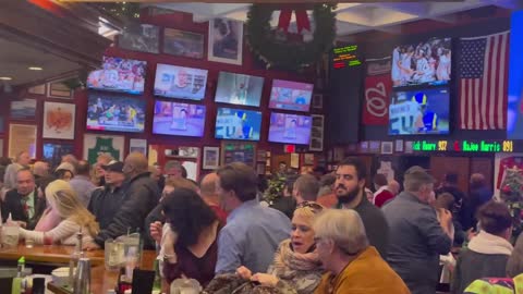 Sports bar in Arlington VA last night.Other side DC.It’s like 2 different worlds.