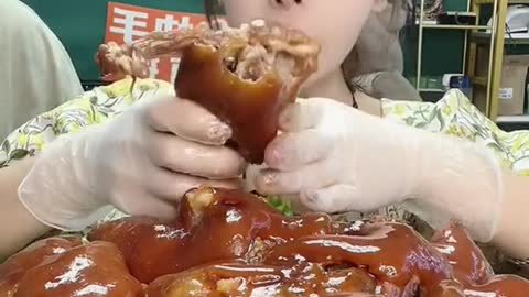 ASMR Mukbang Show, Delicious Eating show by cute girl #shorts #Asmr (11)