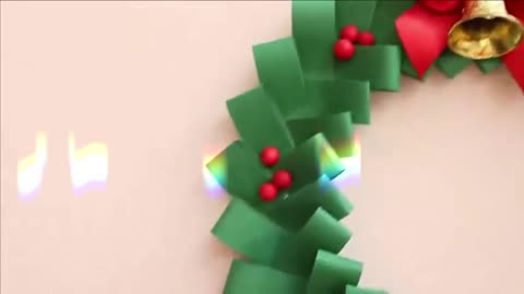 DIY Christmas Wreath Christmas Wreath from Paper How to make Christmas Wreath Christmas Decoration