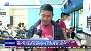 Milyun- milyong plastic cards, dumating na sa LTO; zero backlog sa lisensya, target sa Hunyo